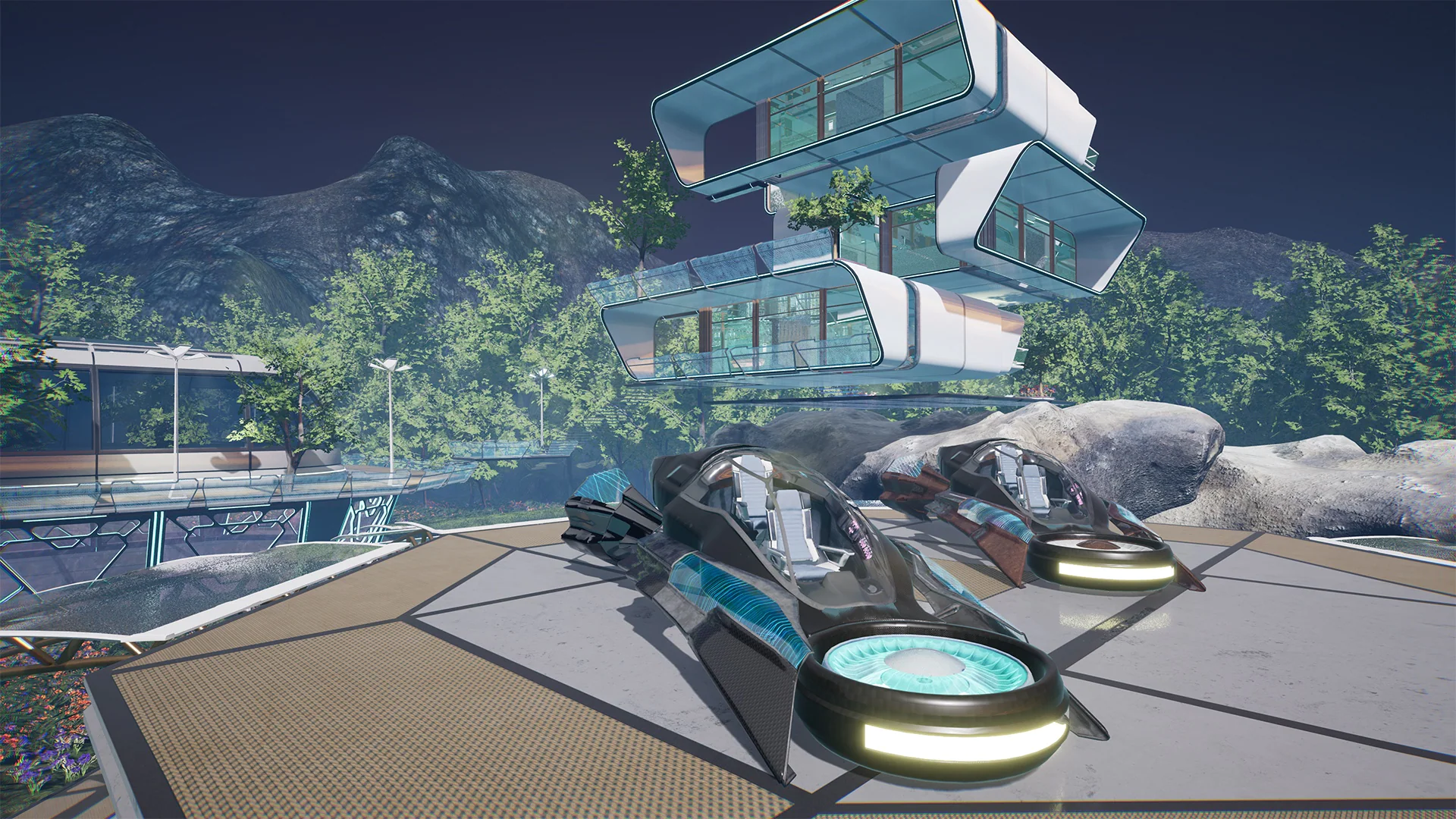 Paczka modularnych modeli Sci-Fi w Unreal Engine 5.1